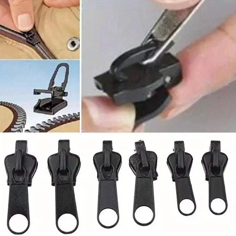 Fixed Zipper Repair Kit, Zipper Slider Repair Kit, Fixed Zipper Detachable Rescue Replacement Kit, Jacket Instant Zipper Set, Qme
