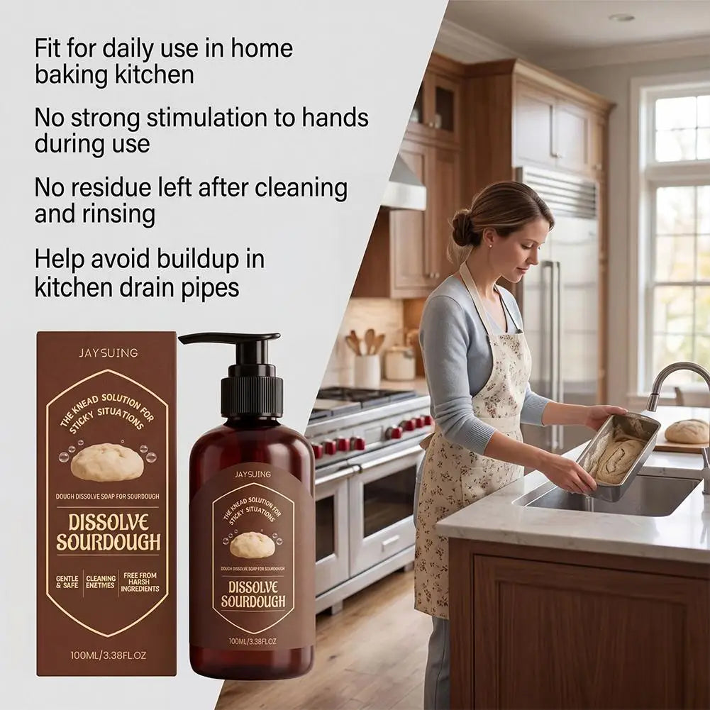 Dough Cleaner Removes Stubborn Reduces Need Scrubbing Soaking Kitchen Qme