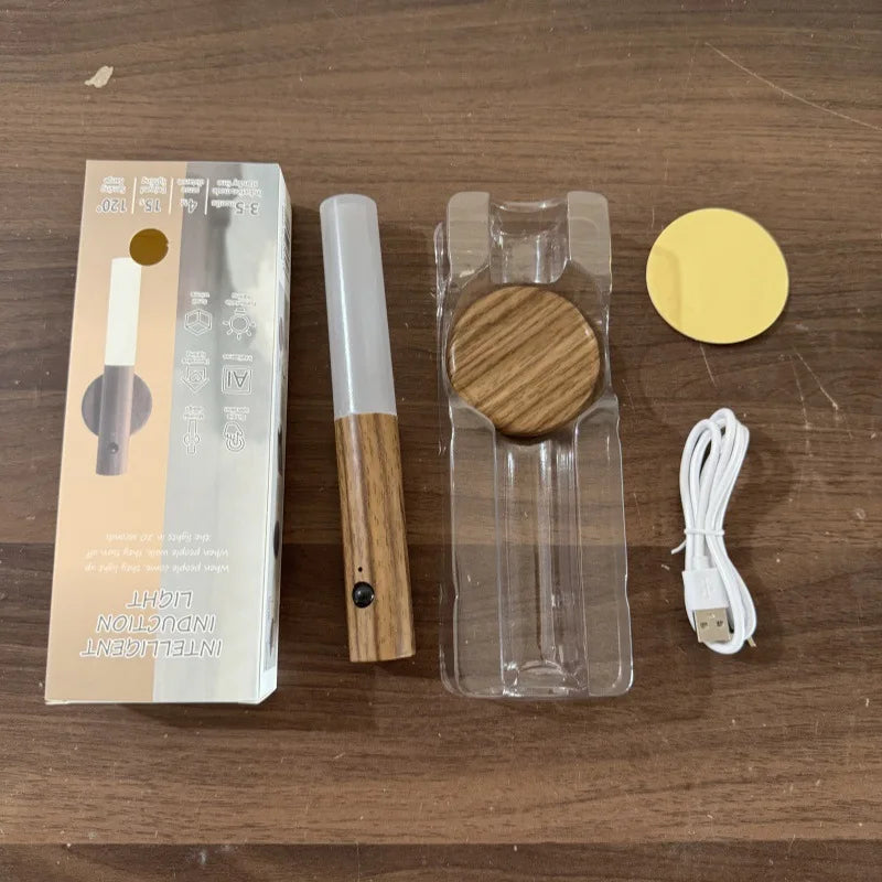Modern Minimalist Smart Motion Sensor LED Rechargeable Night Light Qme