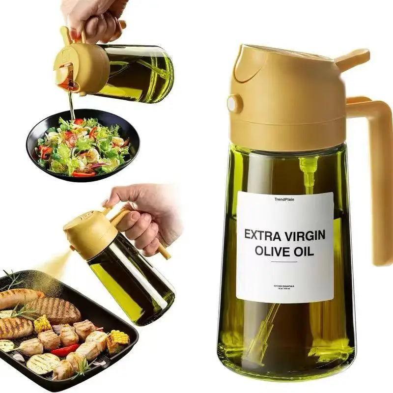 Light-blocking Dark Oil Sprayer Cooking 1 Olive Dispenser Bottle Qme Yellow