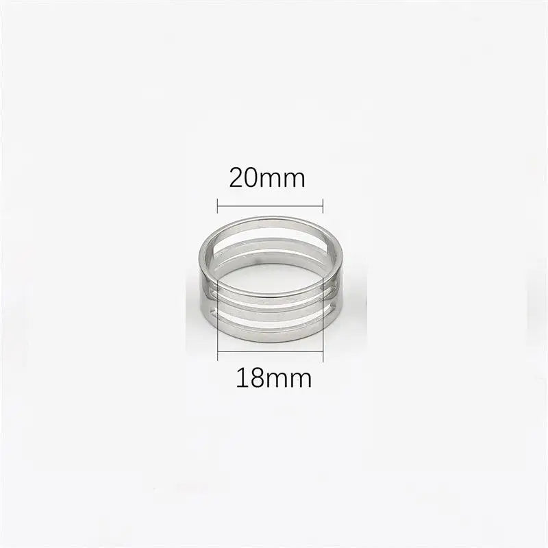 Stainless Steel Jump Ring Open Closing Finger DIY Fashion Jewelry Qme inner dia 18mm