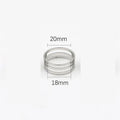 Stainless Steel Jump Ring Open Closing Finger DIY Fashion Jewelry Qme inner dia 18mm