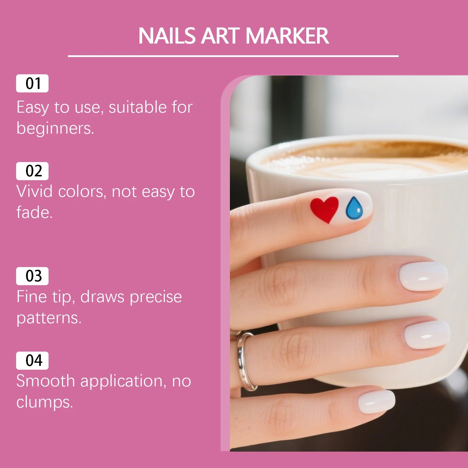12 Colors DIY Nail Art Graffiti Pen 3D Nail Doodle Pen Acrylic Paint Pens for Nail Art Drawing Painting Nail Point Dotting Liner Qme