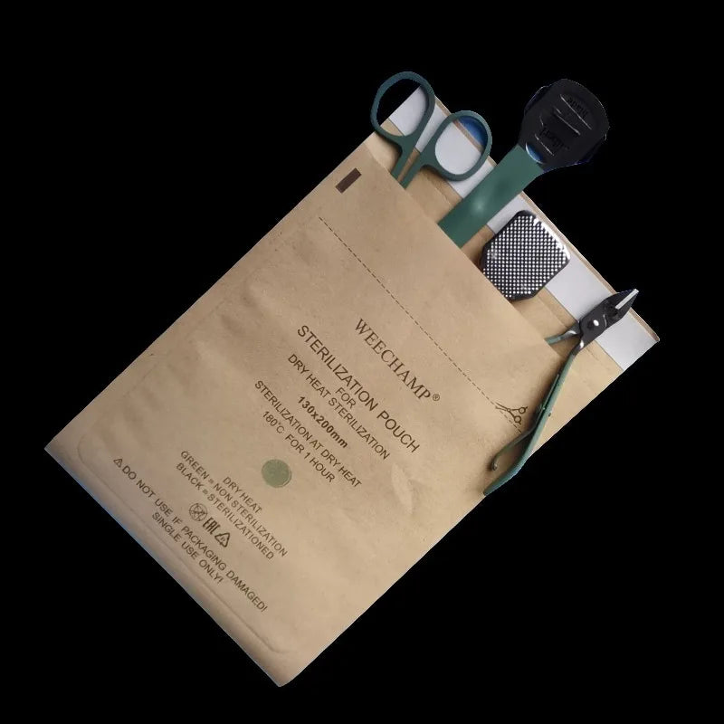 Nail Sterilizer Bags Manicure Kraft Art Clean Tools Sterilization Qme
