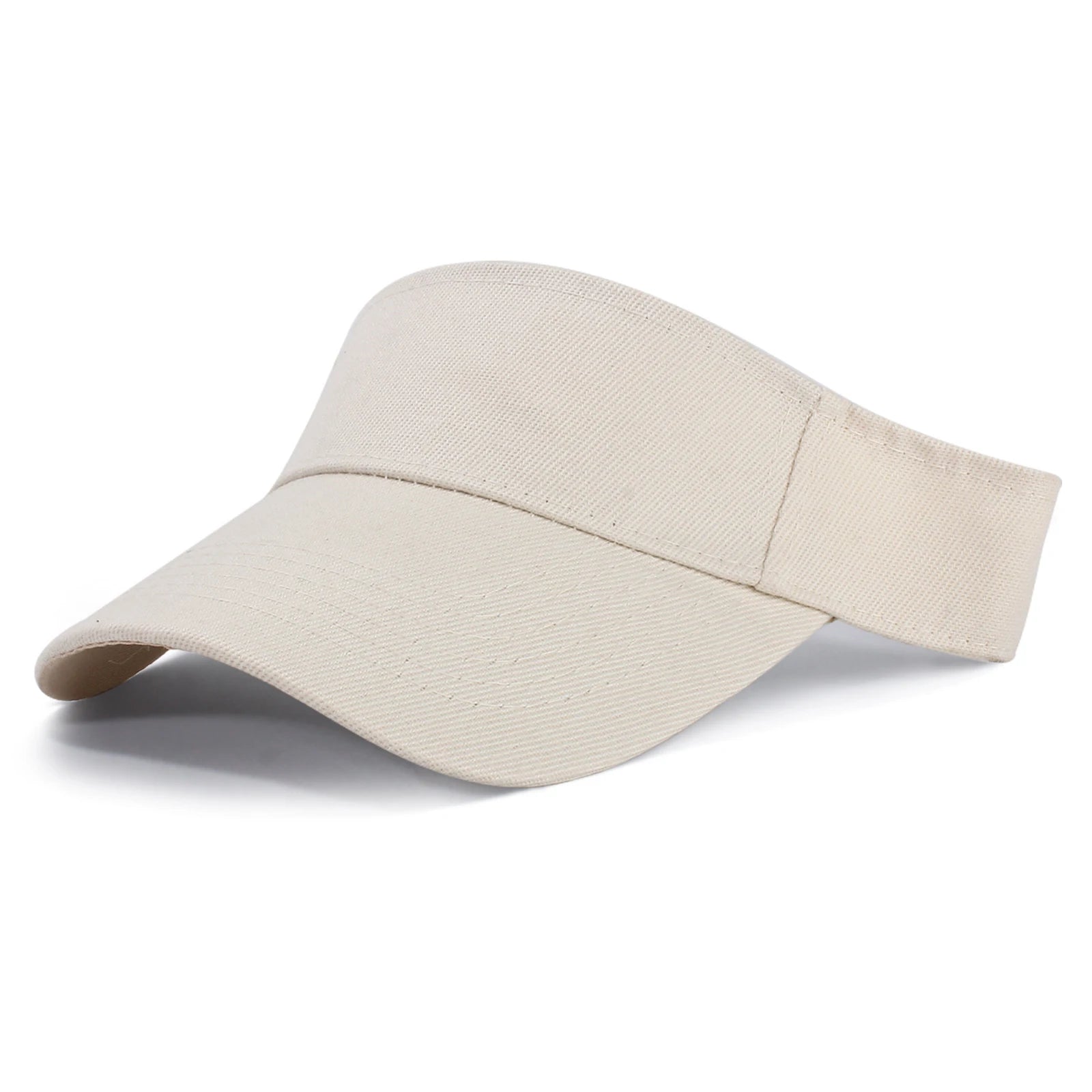 Men and Women Empty Top Sports Hat Running Hiking Sun Protection Cap Solid Color Fashion Casual Outdoor Hiking Sun Shaded Cap Qme Beige One Size