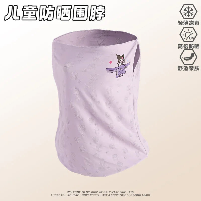 Melody Kuromi Sun Protection Face Mask Lightweight Breathable