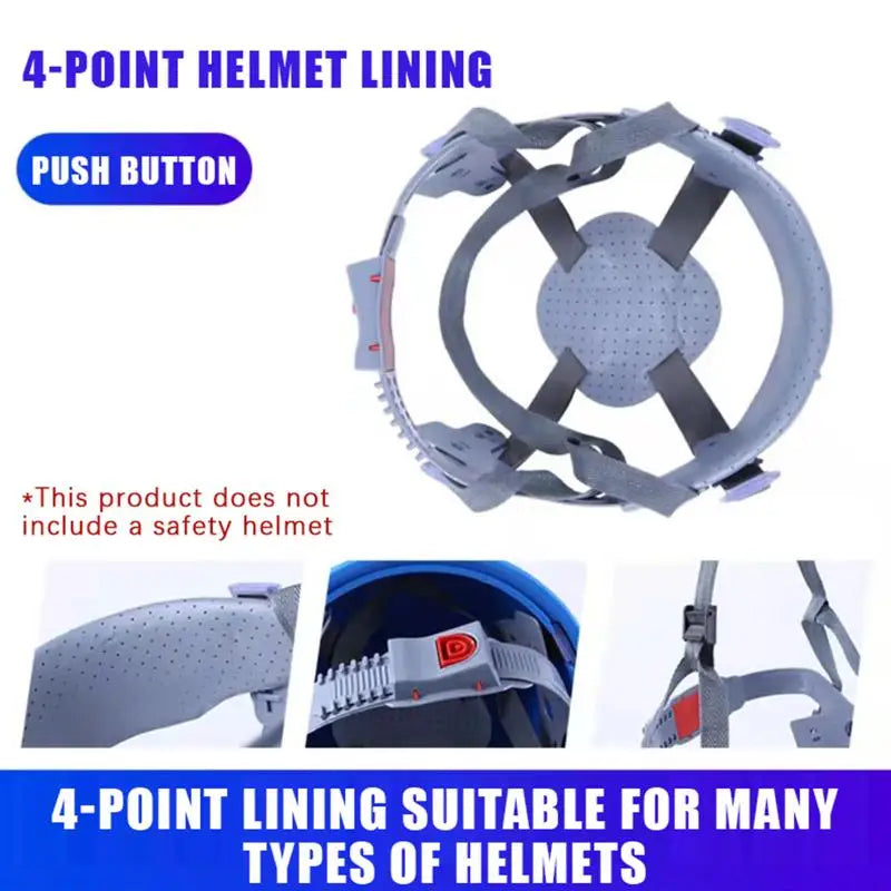 Hard Hat Suspension Bumpsproof Attachment Bruisesproof Head Qme