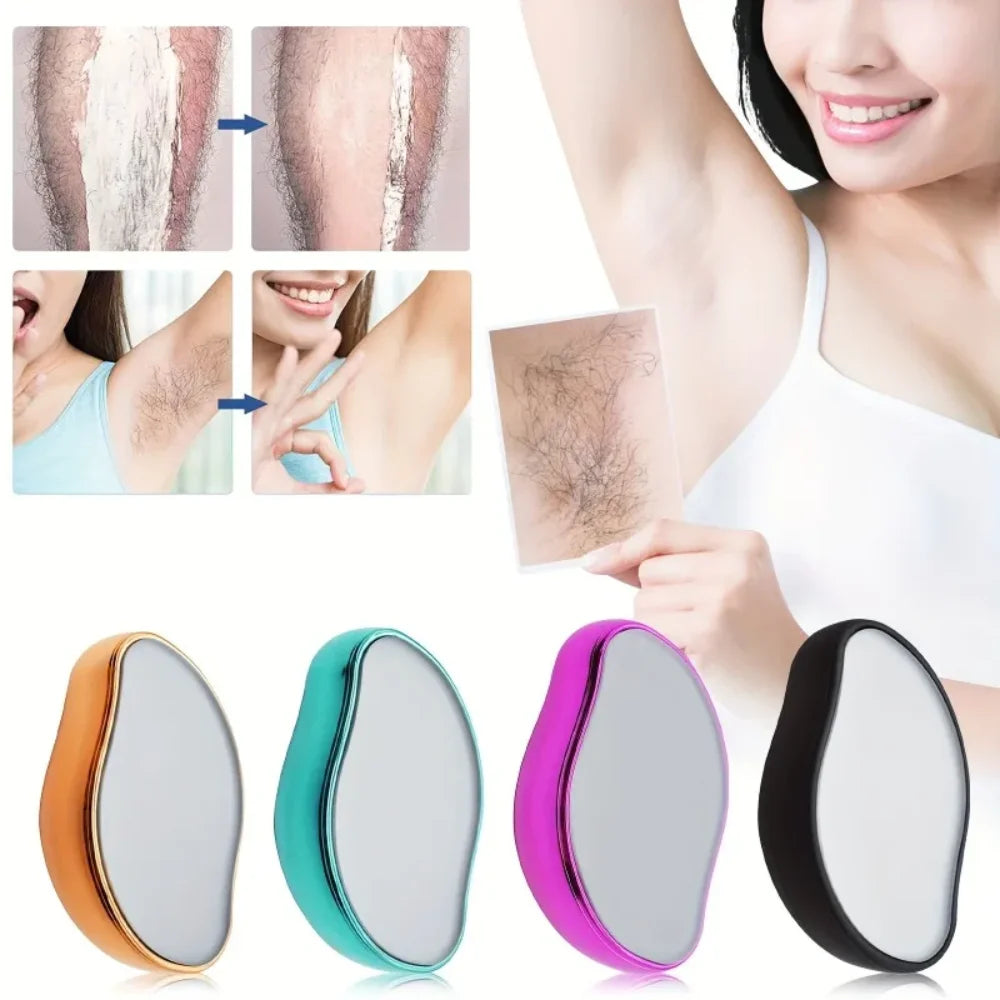 Crystal Hair Removal Eraser Painless Manual Depilation Tool Safe Qme