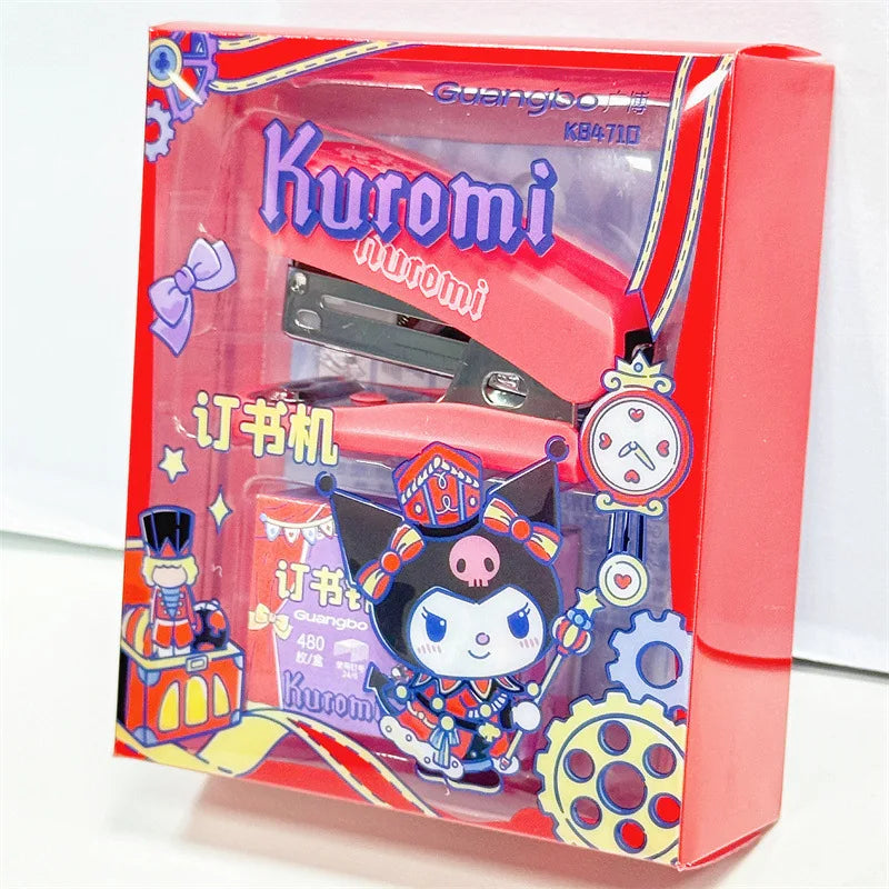 Kuromi Stapler Mini Stapler Cute, Cartoon-Themed, Portable Stapler for Students Qme 1
