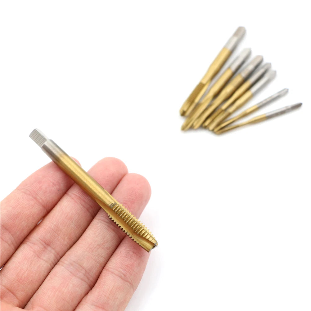 M2/M2.5/M3/M3.5/M4/M5/M6/M8 HSS Metric Straight Flute Thread Screw Tap Plug Tap Qme
