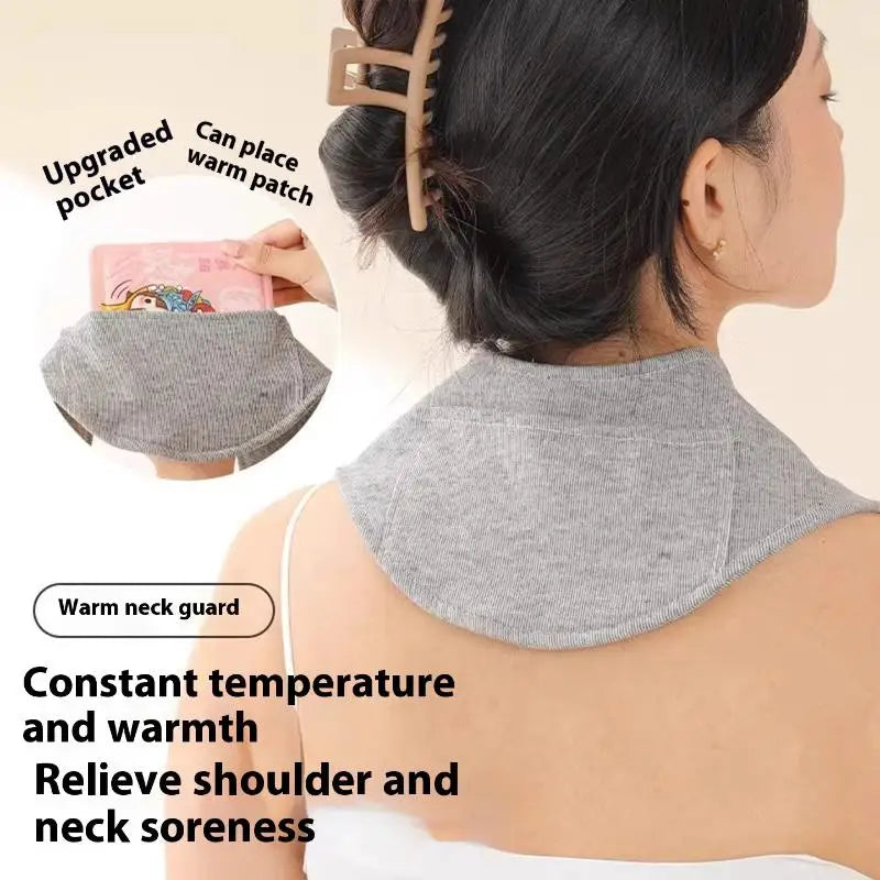 All-season Soft Scarf Warm Breathable Quick-drying Neck Warmer Pocket Qme