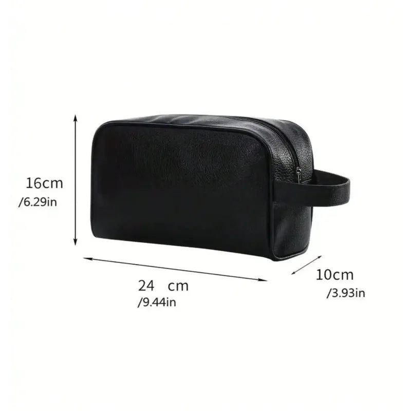 Large PU Toiletry Bag Waterproof Makeup Organizer Travel Cosmetic Qme