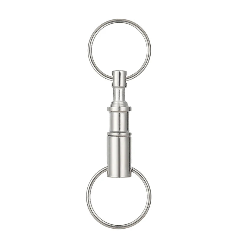Removable Keyring Outdoor Gadgets Camping Pen Double Key Ring Holder Qme
