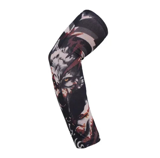 1PCS Arm Sleeves UV Protection Full Arm Cool Outdoor Golf Sports Hiking Riding Arm Tattoo Sleeve Cycling Equipment Qme X08 38-40cm