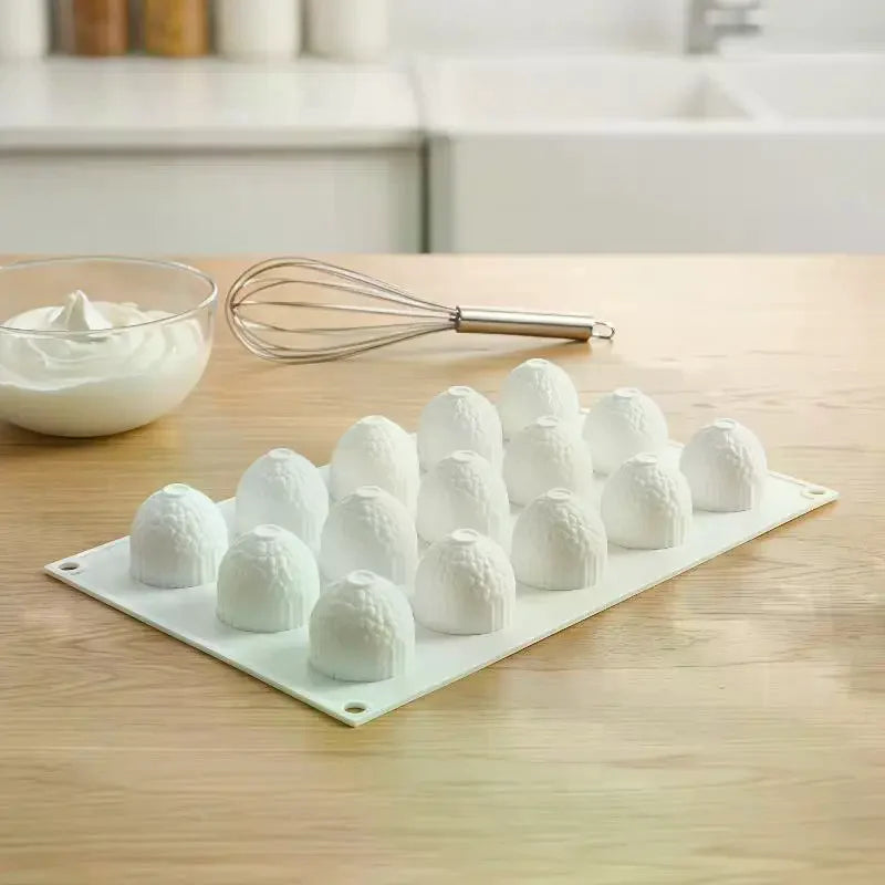 Litchi Shaped Mousse Cake Silicone Mold Chocolate Pudding Dessert French Pastry Baking Mold Creative DIY Candle Mold Qme