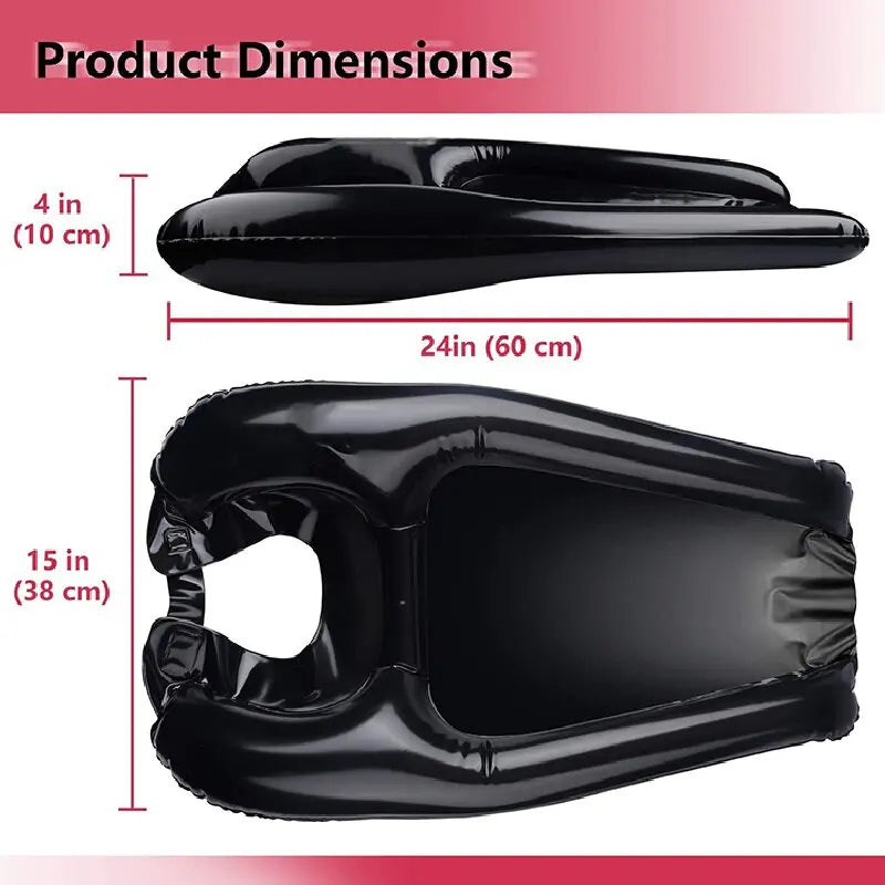 Inflatable shampoo pad PVC inflatable shampoo basin Medical home convenient care for the elderly shampoo pad Qme