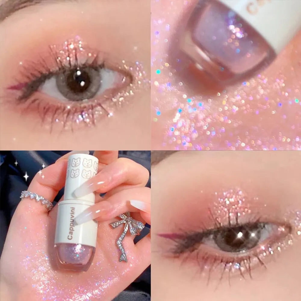 Cappuvini Liquid Eyeshadow High-gloss Shiny Mermaid Pearl Tears Qme