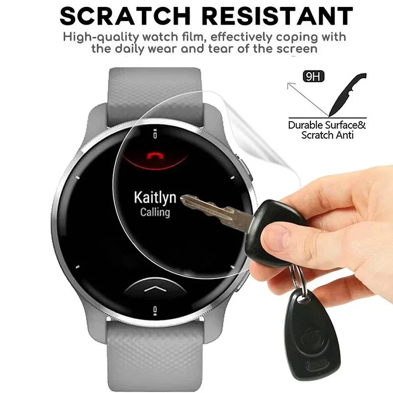 Hydrogel Film For Garmin Venu 3 3s 2 2s Protective Film Soft TPU Anti-scratch Screen Protector For Garmin Venu2 Venu3 Not Glass Qme