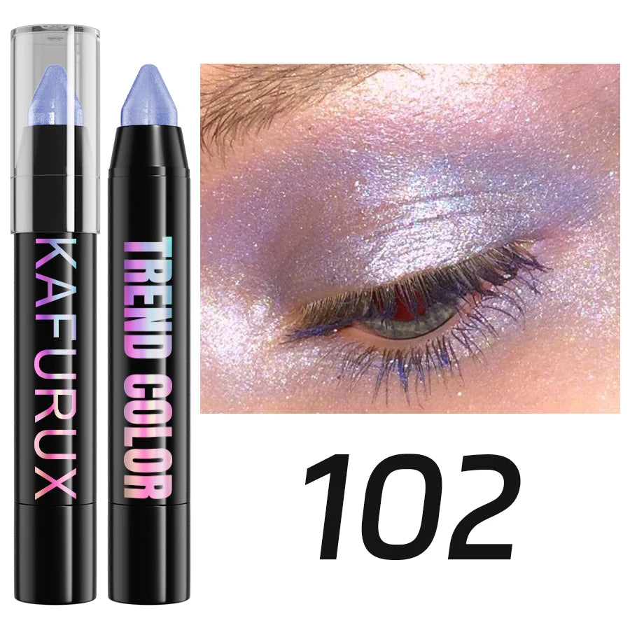 24 Colors Pearlescent Glitter Eyeshadow Eyeliner Pencil Waterproof Qme 102
