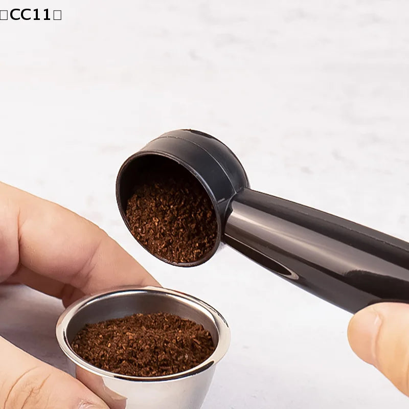 Coffee Spoon Standard Measuring Dual-use Bean Scoop Powder Press Qme