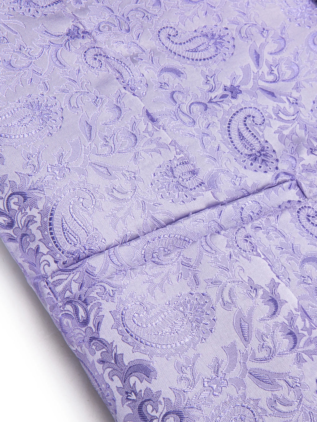 Mens Light Purple Mint Green Paisley Tie Hanky Cufflinks Suit Qme