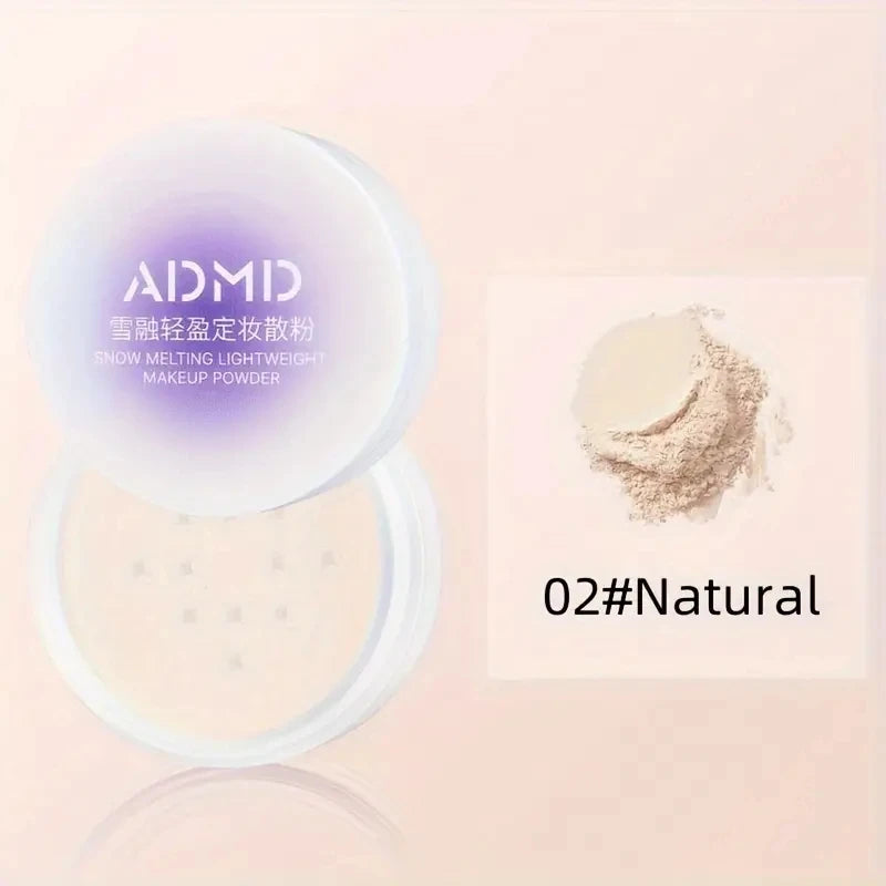 Lightweight Setting Powder Waterproof Sweat Resistant Long-lasting Qme 02 Natural