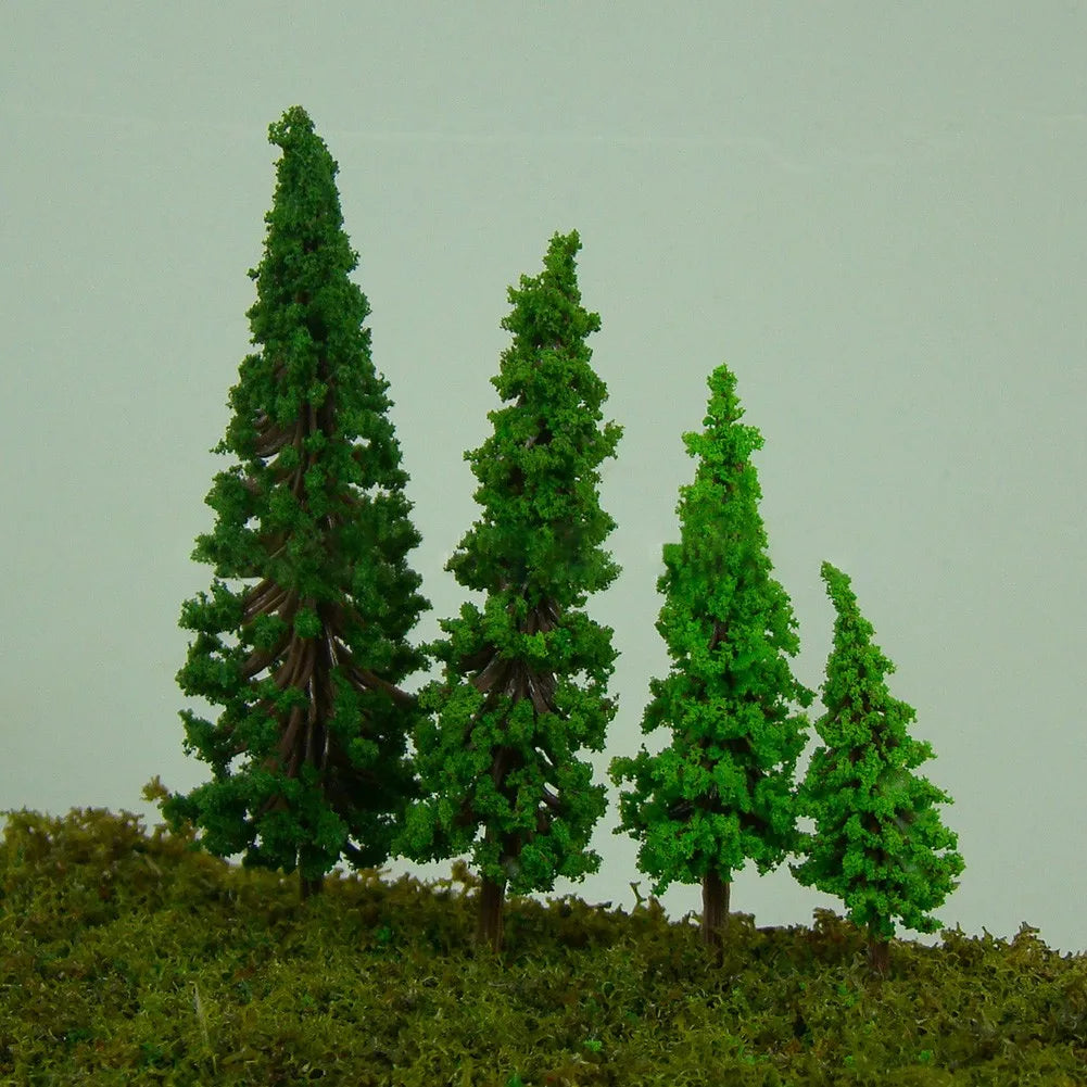 40pcs Model Trees Plastic Model Train Artificial Miniature Tree Scenery Railroad Decoration Building Landscape Accessories Toys Qme