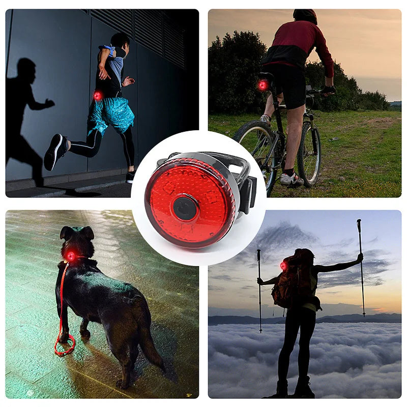 Strap Bicycle USB Charging Creative Tail Light Mountain Bike Outdoor Qme