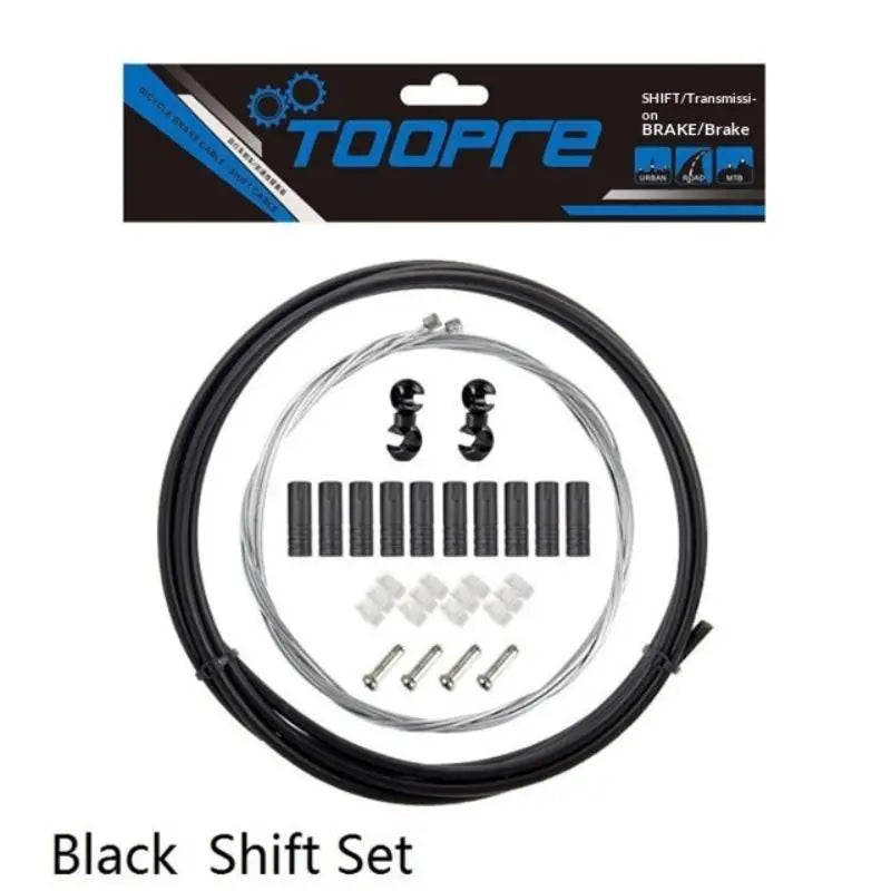 Bike Cable Brake Gear Cables Bikes Multicolor PVC End Tube Cover Qme Gear Black