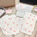 Pink Bowknot Heart Paper Bags Handmade Crafts Wrapping Storage Qme Default Title