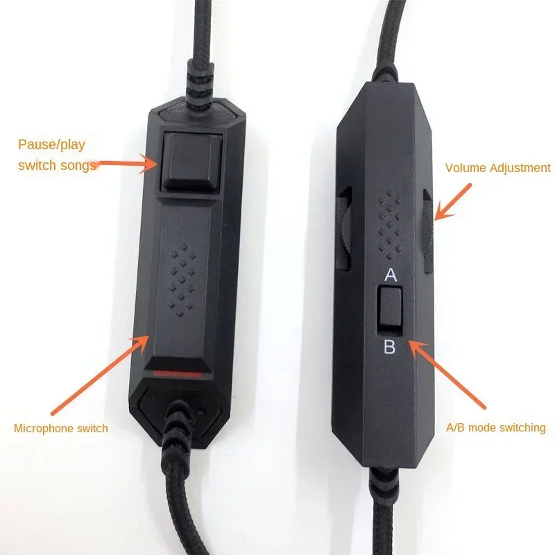 Replacement Audio Cable for Logitech Astro A10 A40 Headphones Fits Many Headphones Microphone Volume Control 23 AugT2 Qme
