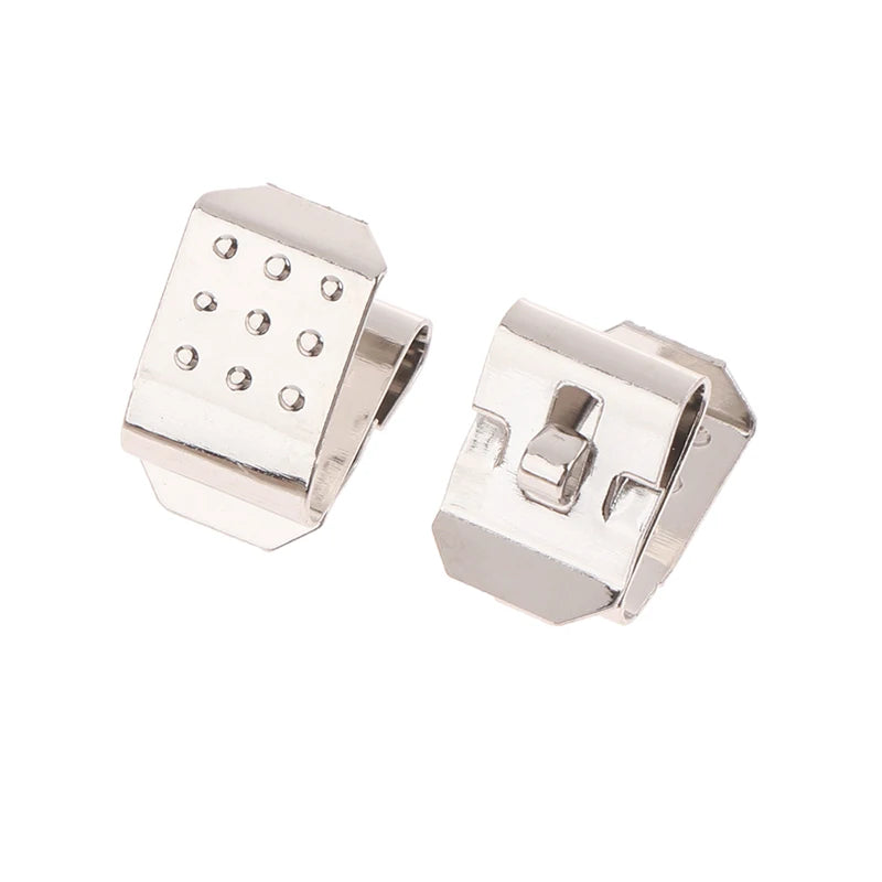 10Pcs High Quality Spring Steel With Nickel Plated AA Snap-On Leaf Spring Battery Contact. Qme