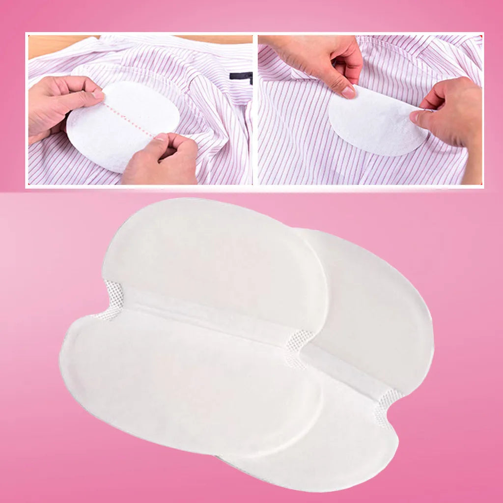Invisible Disposable Underarm Sweat Pads Summer Ultra Thin Breathable Armpit Antiperspirant Patches Qme White