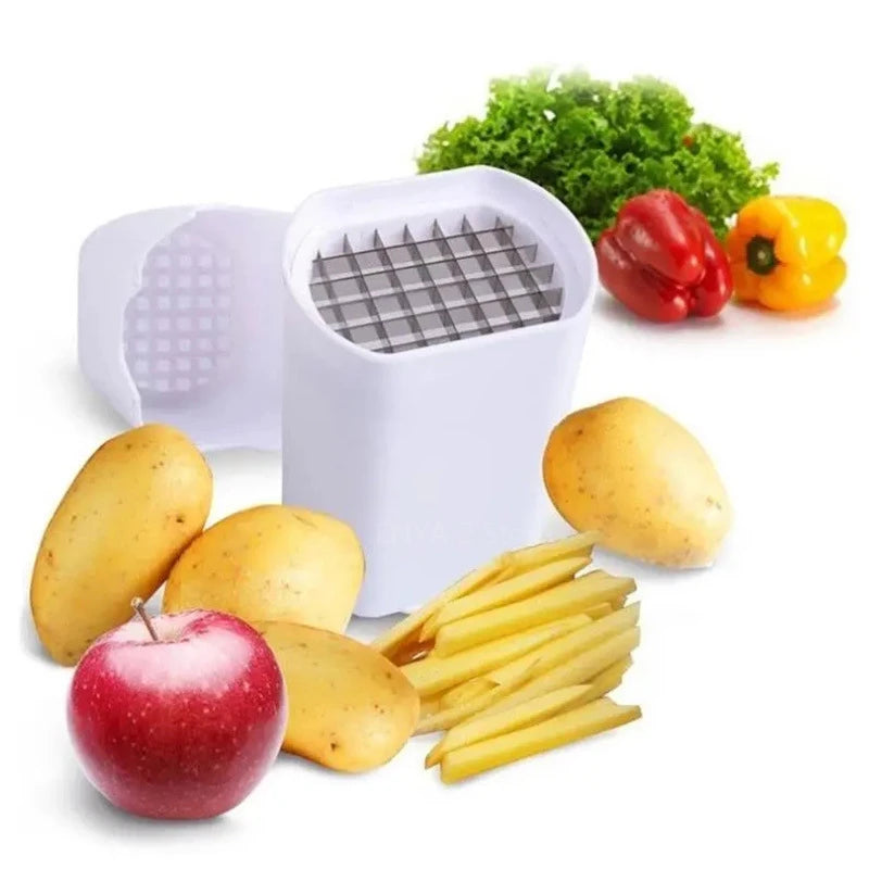 French Fry Cutter Natural Cut Rapid Slicer Vegetable Potato Tool Food Veggie Dicer Veg Chopper Kitchen Gadgets For Home Use Qme
