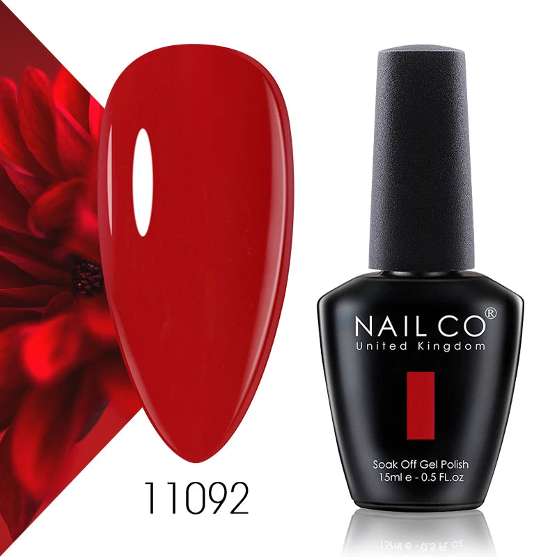 NAILCO 131 Colors Nail Gel Polish Off LED Semi Permanant Art Hybrid Qme