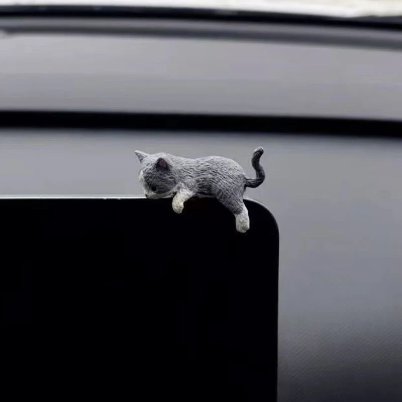 Car Decoration Creative Sleeping Cat Doll Auto Ornaments Toys Micro Qme A4