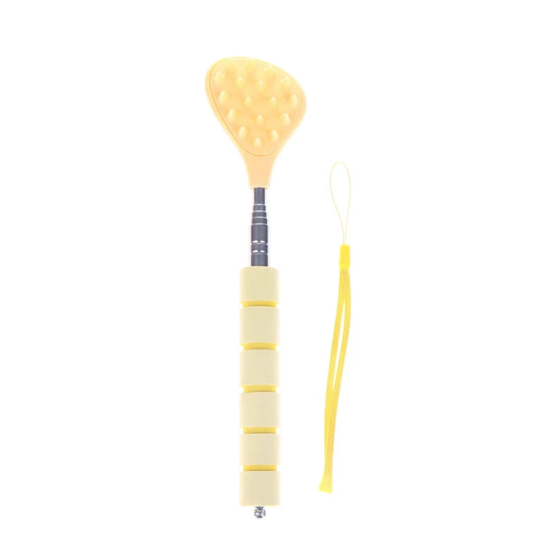 Extendable Cactus Back Scratcher Portable Point Massage Stick Men Qme Yellow