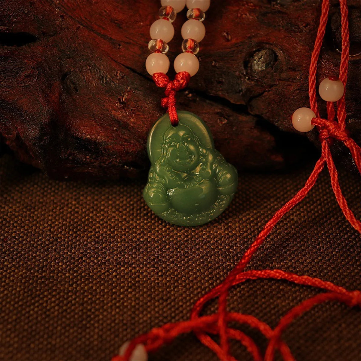 Maitreya Buddha Pendant Hand Woven Red Rope Necklace Fashion Guanyin Bodhisattva Lucky Necklace Women Religious Gifts Wholesale Qme 4