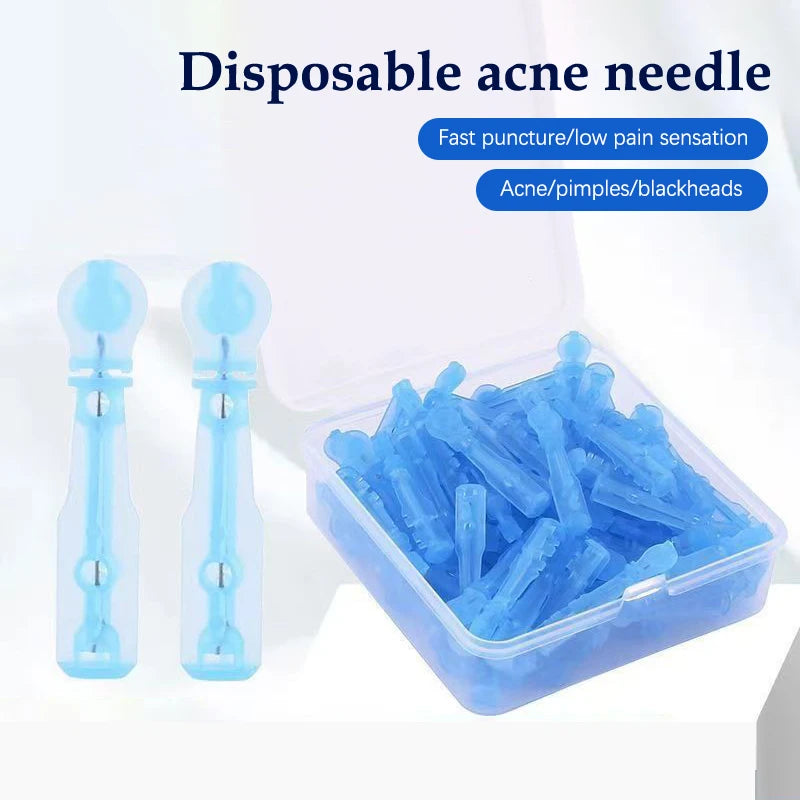 50 Disposable Acne Extraction Needles Precision Skincare Tools Pimple Qme