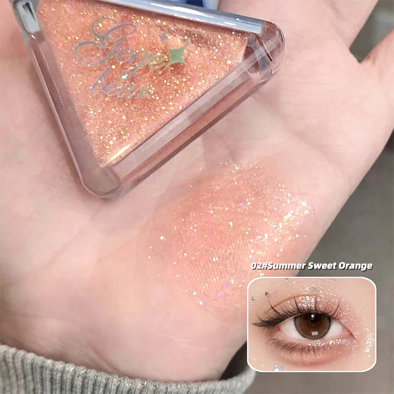 Gege Bear Glazed Eyeshadow Liquid Pearlescent Glitter Brightens Qme GX1266-2