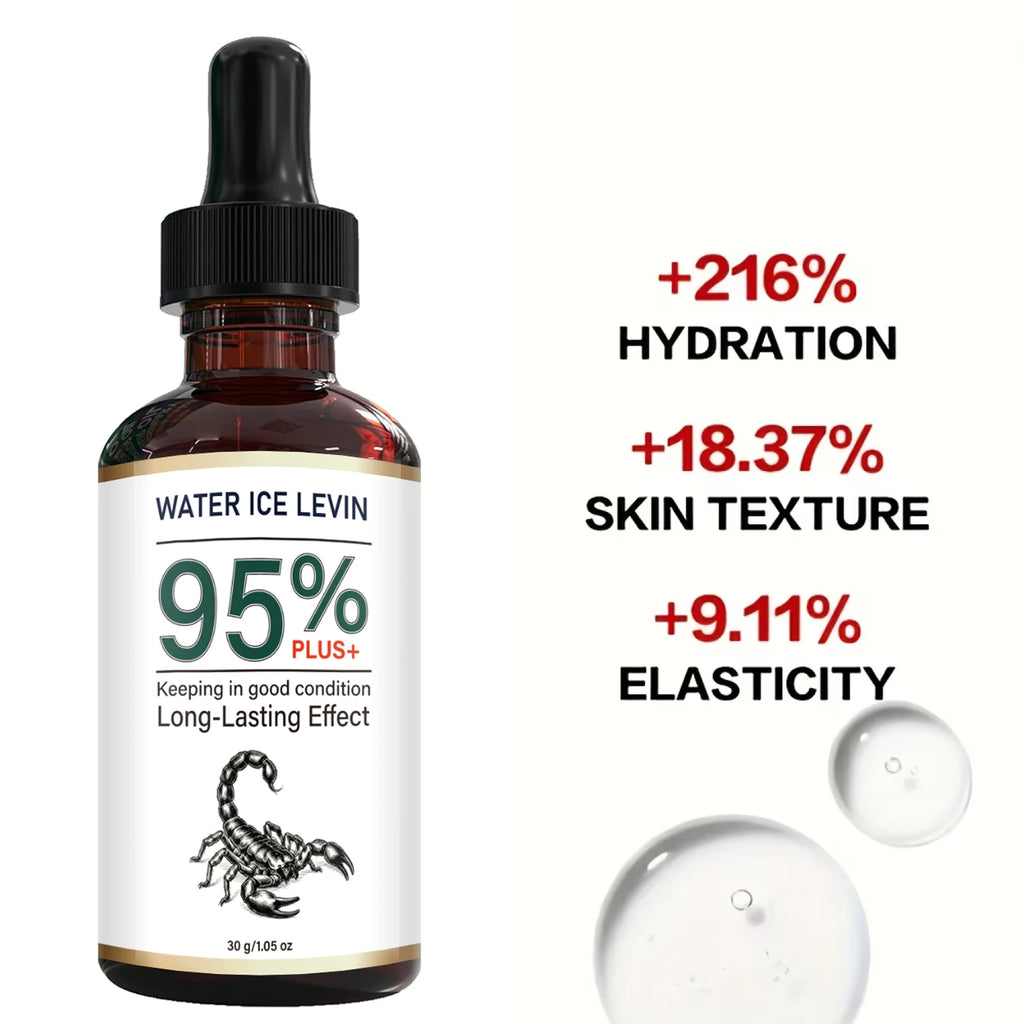 95% Plus Bee Venom Anti Aging Serum, Collagen Hyaluronic Acid Long Lasting Facial Treatment Qme