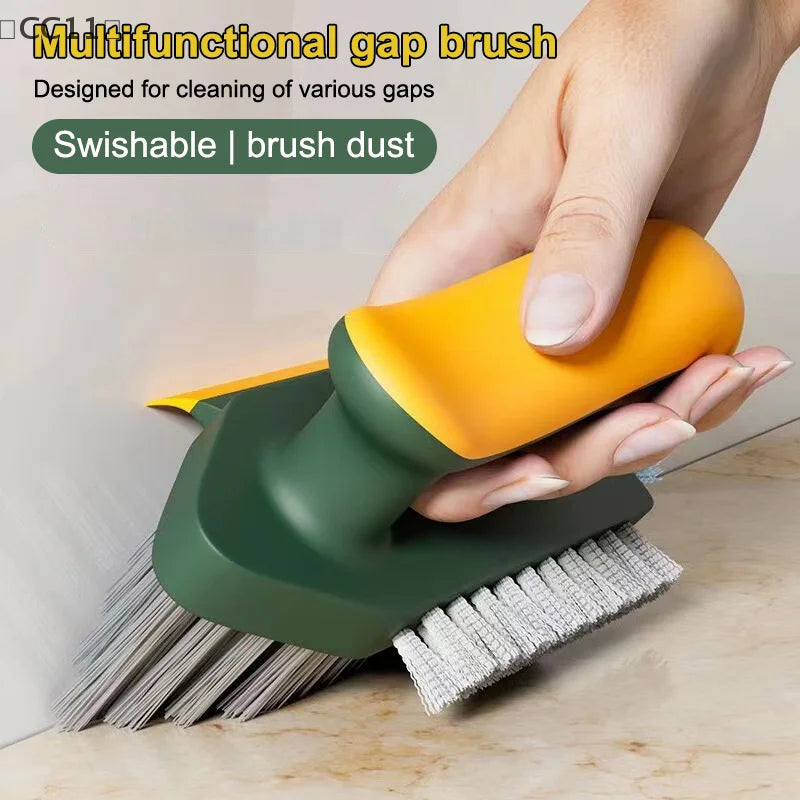 CC114 1 V-shape Crevice Scrubber Brush Kitchen Bathroom Tile Floor Qme