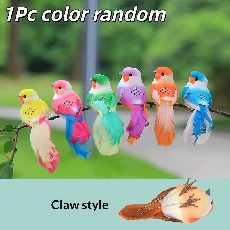 3D Fake Craft Birds Artificial Foam Feathers Birds Birthday Party Decorations Home Garden Wedding Decoration Qme A3