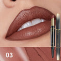 Double-headed Lipstick Lip Liner Gloss Moisturizing Formula Not Easy Qme 03