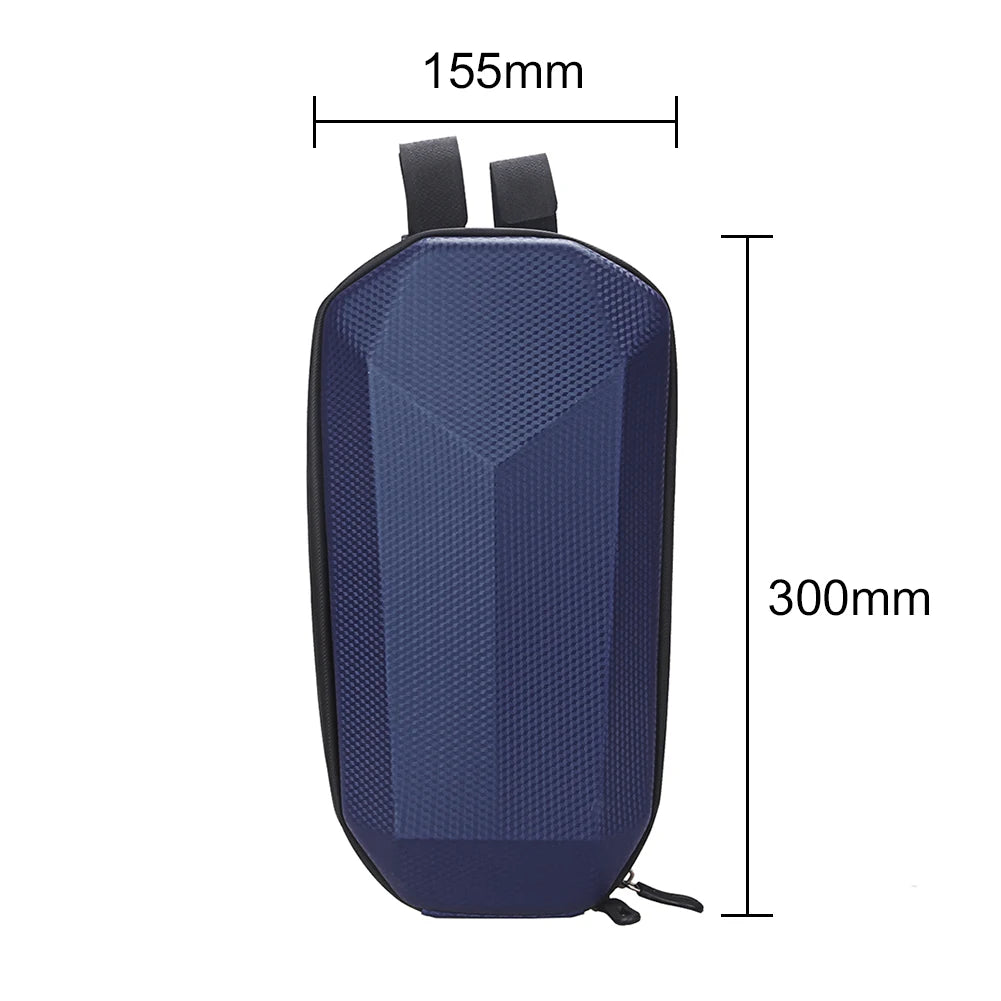 4-2L WILD MAN Electric Scooter Front Storage Bag Hard Shell Bag Large Capacity Waterproof Skateboard Hanging Case for M365 Pro Qme 4 L Blue Style B