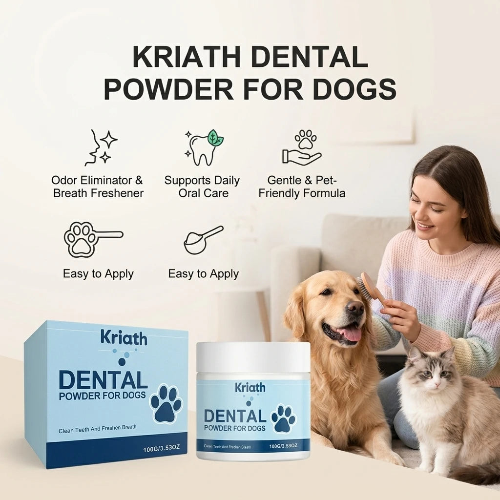 Pet Teeth Cleaning Powder Eliminates Bad Breath Remove Plaque Tartar Calculus Prevent Gum Inflammation Dogs Dental Care Powder Qme