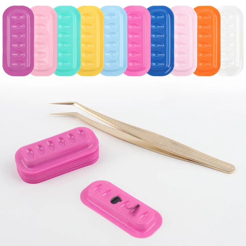 Self Adhering Eyelash Extension Lash Glue Tray Wells Fan Maker Qme