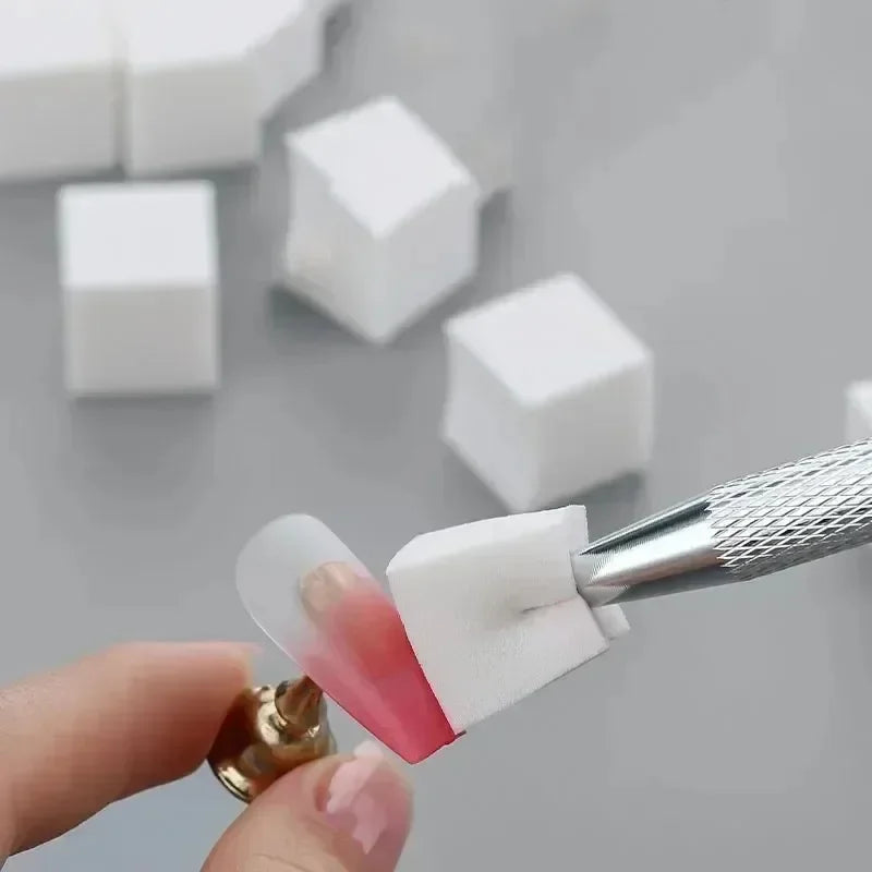 50Pcs Square Nail Art Sponge Set Gradient Nail Brushes Gel Polish Design Nail Sponge Grab Pen Manicure Supplies Qme