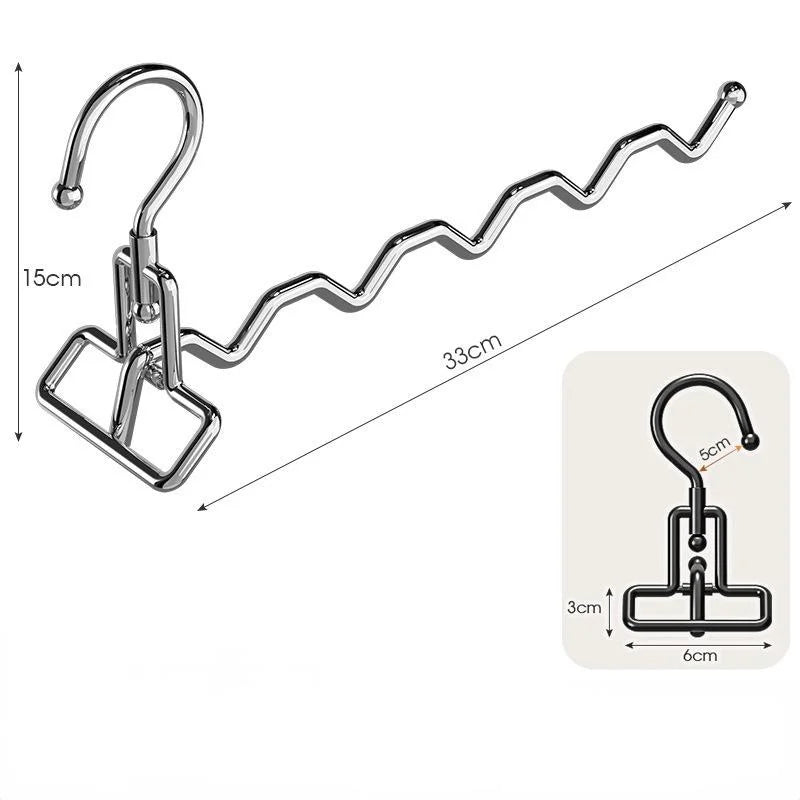 Folding Stainless Steel Clothes Hanger Multifu Travel Hotel Drying Hanger Essential Trips Home Simple Hanging Clothes Hangers Qme