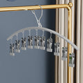 Non-slip Clothes Rack Underwear Clip Towel Hanger Stainless Steel Qme A3